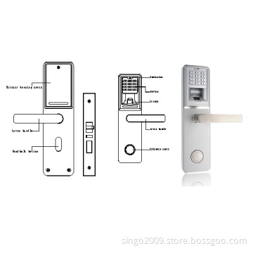 Luxurious Fingerprint Door Lock+ Key + Password